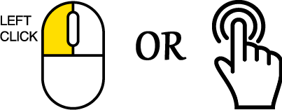 Touch the screen or click the mouse button